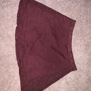 Maroon skirt